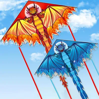 Large Dragon Kite For Kids & Adults Easy To Fly Large Huge Dragon Kite Come Tail Easy To Fly Kite
