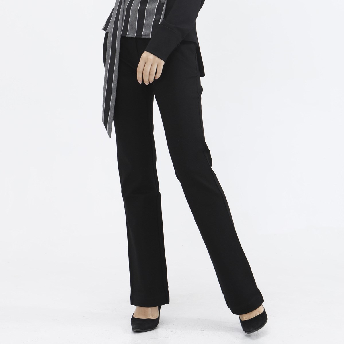 Gerade Hose aus dickem Trikot Image