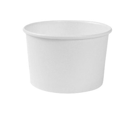 1500x Eisbecher Hartpapier 160 ccm weiß Image