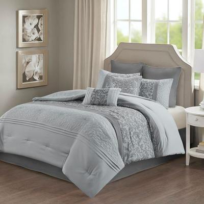 Ramsey II Comforter Bed Set Gray, Queen, Gray