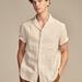 Lucky Brand Stripe Seersucker Short Sleeve Shirt - Men's Clothing Outerwear Shirt Jackets in Beige Multi, Size XL
