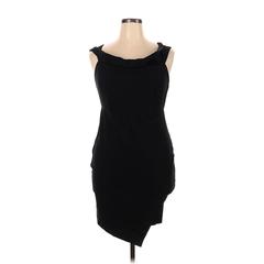 Torrid Cocktail Dress - Sheath Cowl Neck Sleeveless: Black Solid Dresses - Women's Size 14 Plus