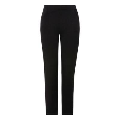 Schlupfhose KJBRAND "Schlupfhose Susie in Bi-Stretch, Kammgarnoptik", Damen, Gr. 22, K-Gr, schwarz, Web, Obermaterial: 63% Polyester, 35% Viskose, 2% Elasthan, feminin, Hosen, ideal für kräftige Oberschenkel Image