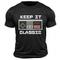 Keep it Classic Game Print Herren T-Shirt aus 100 % Baumwolle mit Grafik, klassisches Sporthemd, kurze Ärmel, bequemes T-Shirt, Sommer, Frühling, Mode, Designer-Kleidung