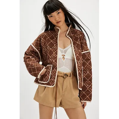 Chloe Jacket at Free People in Rustic Combo, Size: Large