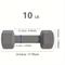 TEMU 2pcs 10lbs Hex Dumbbells, Rubber Coated Cast Iron Dumbbells, For Strength Training, Weightlifting, Body Exercises