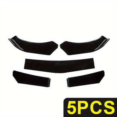 TEMU 5pcs Universal Car Front Bumper Separator Bumper Lip Body Kit Duck Lip Separator For Cars Image