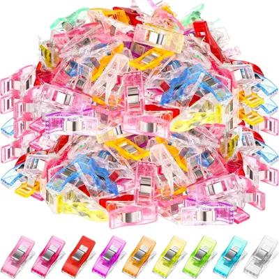 Multipurpose Sewing Clips Assorted Colors, Pack of 50,Small