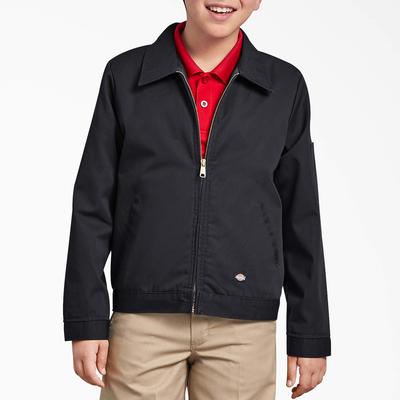 Dickies Kids' Eisenhower Jacket, 4-20 - Black Size XL (KJ903)