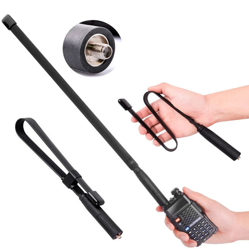 Long Range Baofeng Walkie-Talkie-Antenne UV -5R 9R 6R UV82 Dualband CS Taktische faltbare Antenne Image