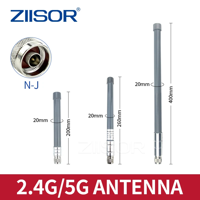 Outdoor 2,4 GHz 5,8 GHz WLAN-Antenne Dualband N-Stecker Fiberglas 5G-Antennen WLAN-Extender für Hotspot 2,4 GHz Router Image