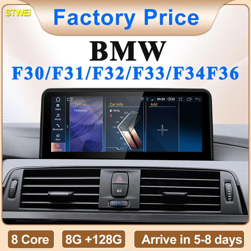 STWEI 2024 Neue ID6 ID7 ID8 Drahtlose CarPlay AUTO 10,25 zoll Für BMW 3/4 Serie F30 f31 F32 F33 F34 F36 Auto Video Player GPS Navi Image