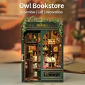 Cutebee Fai da te Mini casa delle bambole in legno Casa delle bambole con mobili Luce Casa Gufo in miniatura Libreria per giocattoli Regali di compleanno