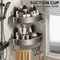 Étagère à ventouse pour salle de bain, organisateur de douche en aluminium, étagère d'angle murale sans perçage, accessoires de salle de bains