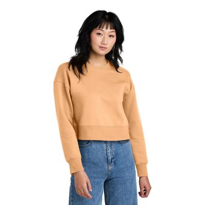 District DT1105 Women's Perfect Weight Fleece Cropped Crew size XL | Cotton