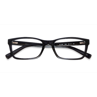 Unisex s rectangle Matte Black Plastic Prescription eyeglasses - Eyebuydirect s Armani Exchange AX3007