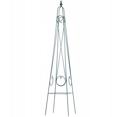 Kadax - Rankhilfe, Rankobelisk, freistehender Obelisk aus Stahl, 30 x 150 cm Image