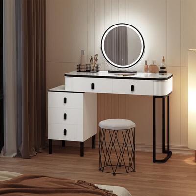 Schminktisch Frisiertisch mit led Beleuchtung, 3 einstellbare Helligkeiten, Kosmetikschrank mit Image