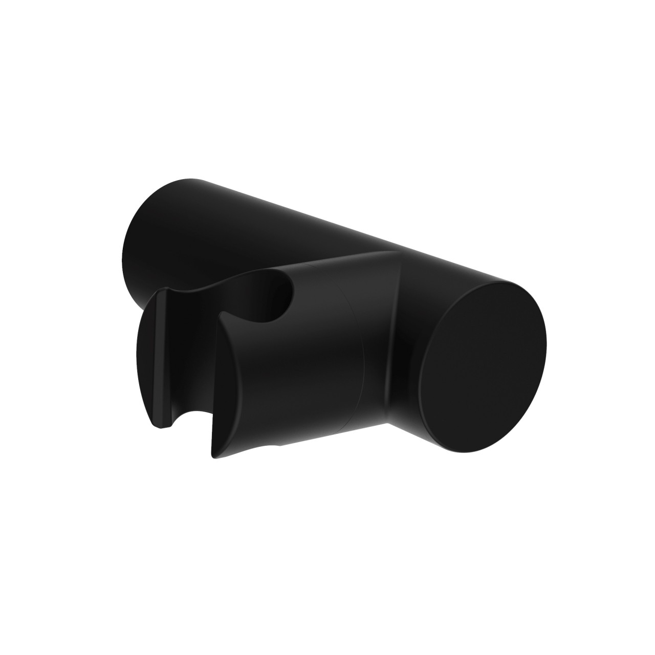 Herzbach deep black Wandhalter rund beweglich sz, Schwarz matt, 23.646300.2.12 23.646300.2.12 Image