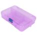 2024 Grid Organizer Box Purple Sliding Buckle 5 Compartments Storage Container for Finger Ring Earrings Fake Nails u