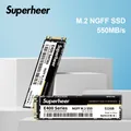 SUPERHEER M.2 SATA SSD 512 GB SATA3 Unità a stato solido 256 GB 128 GB 1 TB 2 TB 2280 mm NGFF Disco rigido per notebook portatile