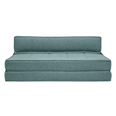 2-Sitzer-Schlafsofa graugrüner Stoff katy Image