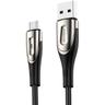 Cavo USB-A - microUSB 3A indicatore di carica 1,2m nero