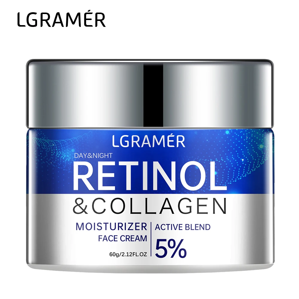 Retinol-Faltenentfernungscreme, Anti-Aging, straffend, Lifting, verblasst feine Linien, Aufhellung, feuchtigkeitsspendend, aufhellend, Hautpflege, Kosmetik Image