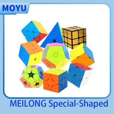 Moyu Meilong Speziell geformter Magic Speed Cube Stickerless Meilong Skewb Pyraminx Professionelles Image