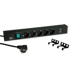 BACHMANN CONNECT LINE 5xSchutzkontakt, Schalter USB A&C 22W Image