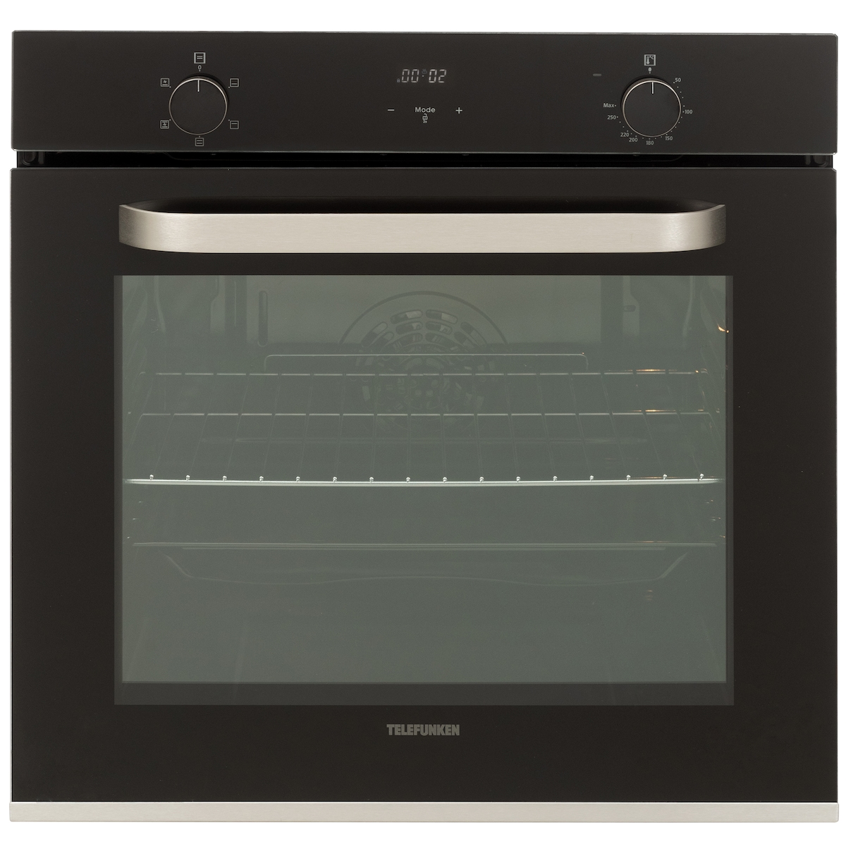 Telefunken Backofen Einbaugerät | Einbaubackofen ohne Kochfeld | Ofen autark mit 73 Liter Volumen | 60 cm | B-OV-75-A-I Image