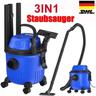 Heavy Duty 2000W 3 in 1 Nass & Trocken Staubsauger 15 Ltr Wanne Hoover Wheeled