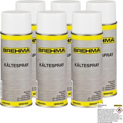 6x Brehma Kältespray Eisspray Vereisungsspray Kühlspray 400ml bis -45°C