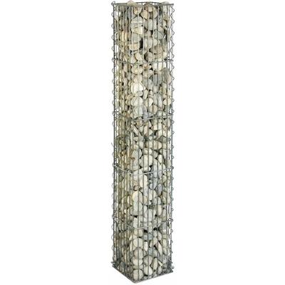 Steinsäule eckig 20 x 20 x 125 o 175 cm Gabione Steinkorb Säule Auswahl - Bellissa Image