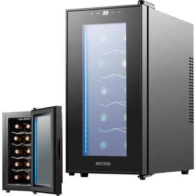 Echos - Weinkühler 28 Liter 10 Flaschen Glastür Innenbeleuchtung Touchscreen mit led Anzeige Image