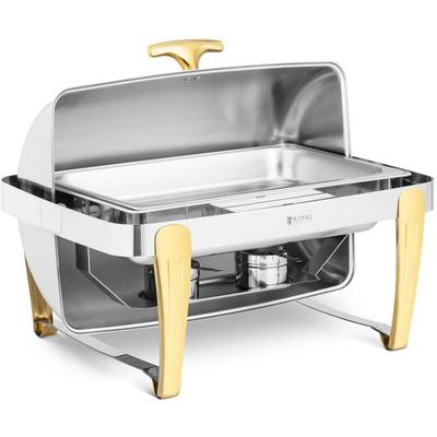 Chafing Dish Warmhaltebehälter Speisenwärmer Brennpaste gn 1/1 Rolltop-Haube 9 l