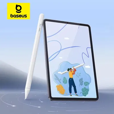 Baseus Stylus Lite with LED for Apple Pencil iPad Palm Rejection Magnetic Design Touch Pen for