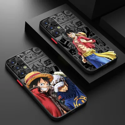 Anime Cartoon Ones Piece Frosted Translucent For Samsung A53 A52 A33 A32 A51 A71 A21S A13 A73 A50