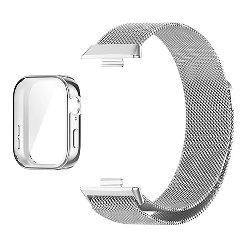 Smartwatch-Band Kompatibel mit Huawei Huawei Band 7 Huawei WatchFit 2 Band 8 Fit 3 ansehen Band 9 Smartwatch Gurt mit Fall Magnetverschluss Gitter Milanaise Armband Ersatz Armband Image