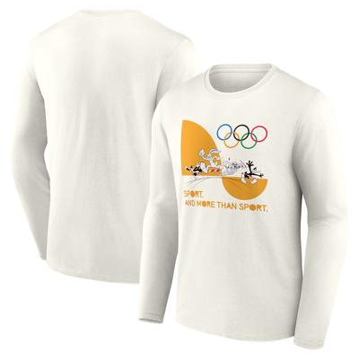 The Olympic Collection x Looney Tunes T-Shirt mit Grafik „Hürden Retro Poster“ – Cremefarben Image