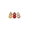 Weihnachtskugeln aus Glas, rot, gold, creme, 2 cm Ø, 25 Stück