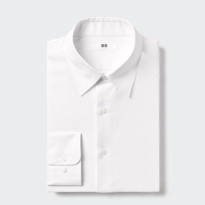 Uniqlo - Cotton Fine Cloth Easy Care Regular Fit Shirt - White - XXL