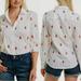 J. Crew Tops | Nwt J Crew Re-Imagined Slim Cotton Button Down Shirt Nautical Knot Embroidered 4 | Color: Red/White | Size: 4