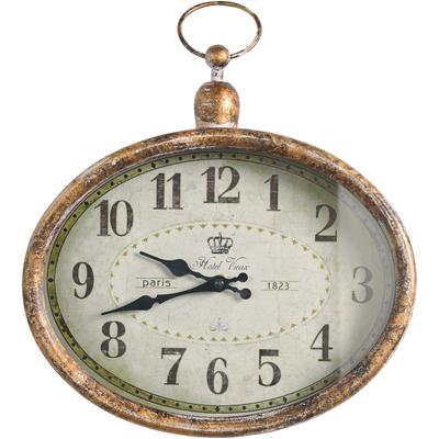Wanduhr HEINE HOME, braun, Wanduhren, B/H/T: 30,5cm x 36cm x 6cm, B:30,5cm H:36cm T:6cm Image