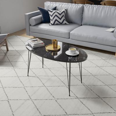 Couchtisch Skævinge 43x90x50cm Marmor, schwarz [en.casa] Image