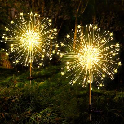 Redroad - Solarleuchten für den Außenbereich, Solar-Feuerwerk, IP65 wasserdicht, 8 Modi, Image