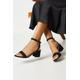 Dorothy Perkins Womens Wide Fit Tommi Barely There Mid Block Heel Sandals - Black - Size UK 4 | Dorothy Perkins Sale | Discount Designer Brands