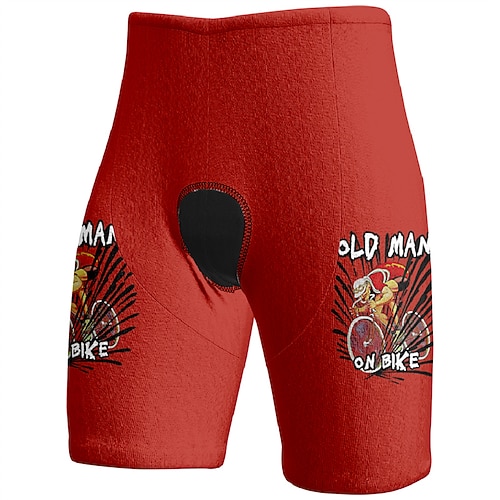Herren Grafik Fahrradhose Fahrradshorts Fahhrad Shorts Schmale Passform Sport Schnelltrocknend Hohe Elastizität Bequem Atmungsaktiv Gelb Rosa Bekleidung Fahrradbekleidung