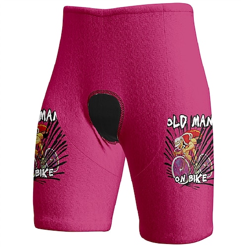 Herren Grafik Fahrradhose Fahrradshorts Fahhrad Shorts Schmale Passform Sport Schnelltrocknend Hohe Elastizität Bequem Atmungsaktiv Gelb Rosa Bekleidung Fahrradbekleidung