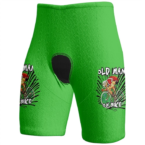 Herren Grafik Fahrradhose Fahrradshorts Fahhrad Shorts Schmale Passform Sport Schnelltrocknend Hohe Elastizität Bequem Atmungsaktiv Gelb Rosa Bekleidung Fahrradbekleidung